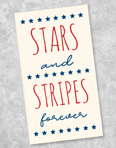 Forever Stripes Guest Towel Napkins (36 Count)