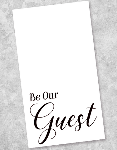 Be Our Guest Black Guest Towel Napkins (36 Count)
