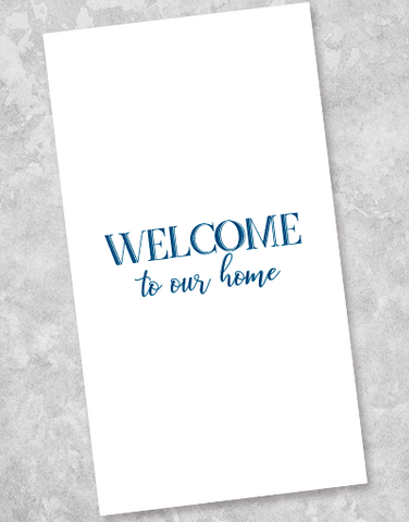 Our Home Navy Guest Towel Napkins (36 Count)