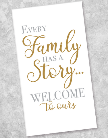 Family Story Guest Towel Napkins (36 Count)