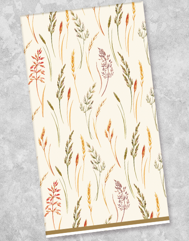 Watercolor Wheat Guest Towel Napkins (40 Count)