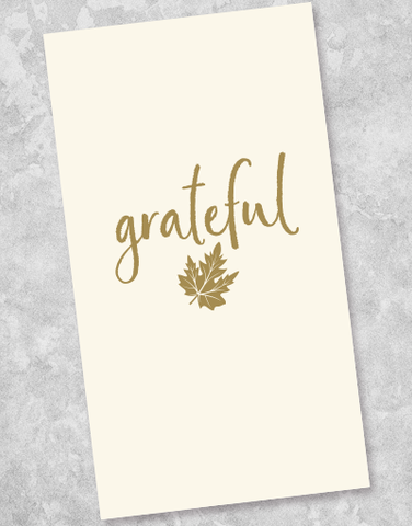Golden Grateful Guest Towel Napkins (40 Count)