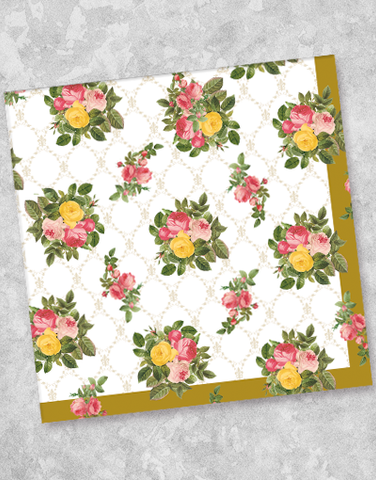 Victorian Rose Luncheon Napkins
