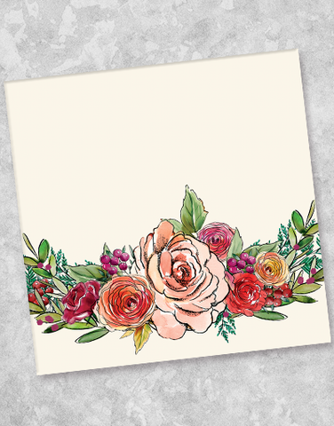 Stunning Blossoms Luncheon Napkins (44 Count)