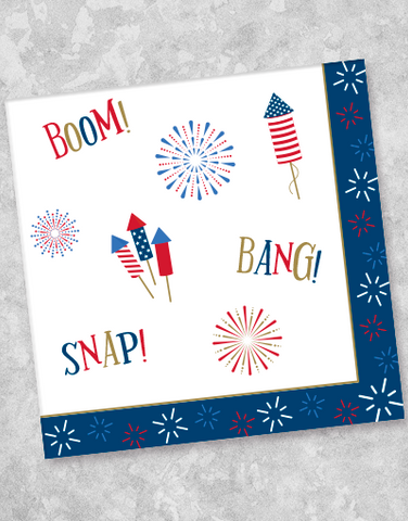Boom Snap Bang Luncheon Napkins (44 Count)