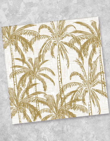 Golden Palms Luncheon Napkins (44 Count)