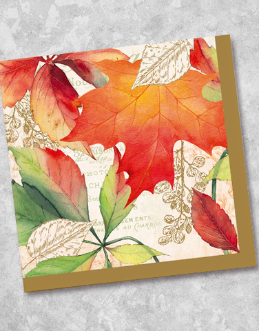Leaf Splendor Luncheon Napkins (40 Count)