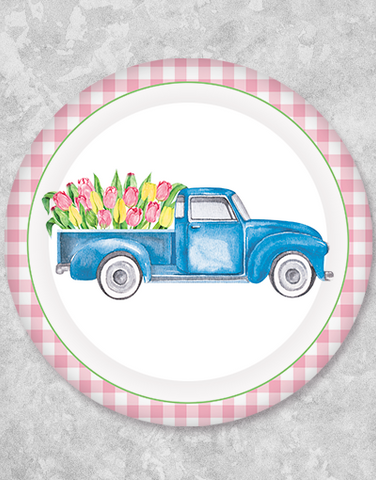 Tulip Truck Dinner Plates (24 Count)