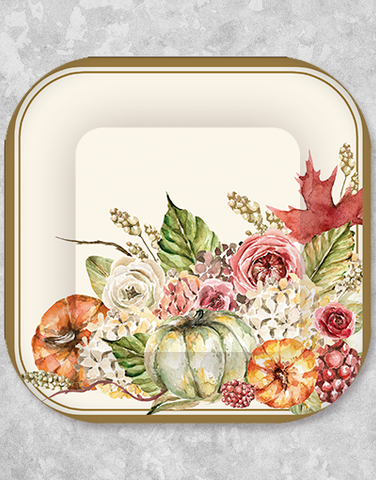 Bountiful Harvest Dinner Plates (24 Count)