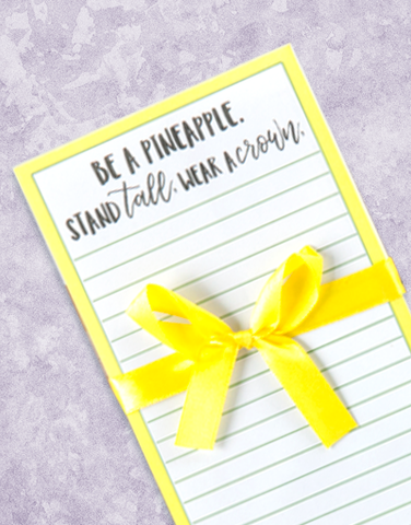 Be A Pineapple Shopping List Pads