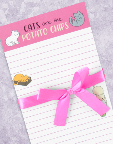 Cats Are Like Chips Shopping List Pads