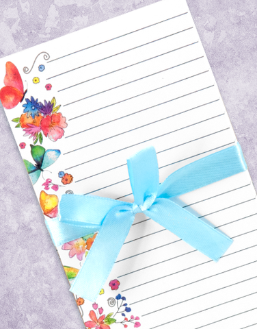 Bright Flutters Shopping List Pads