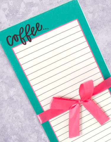 Hug In A Mug Shopping List Pads