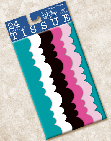 Poodle Scalloped Tissue Paper