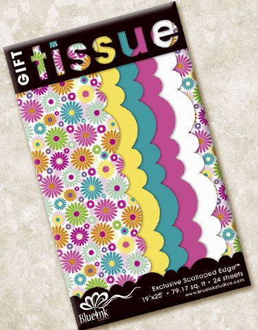 Darling Daisies Scalloped Tissue Paper