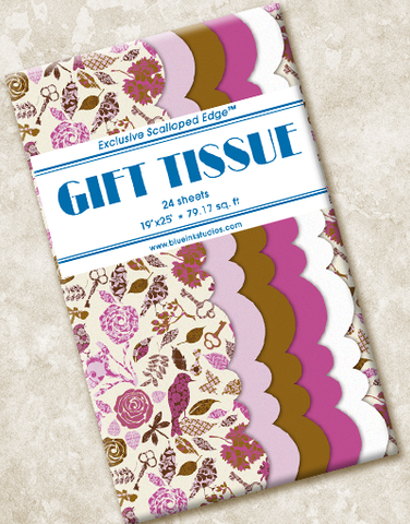 Enchanted Garden Scalloped Tissue Paper