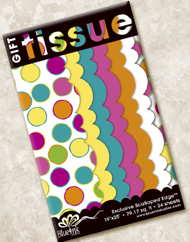 Mod Dots Scalloped Tissue Paper
