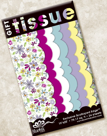 Fun Flowers Scalloped Tissue Paper