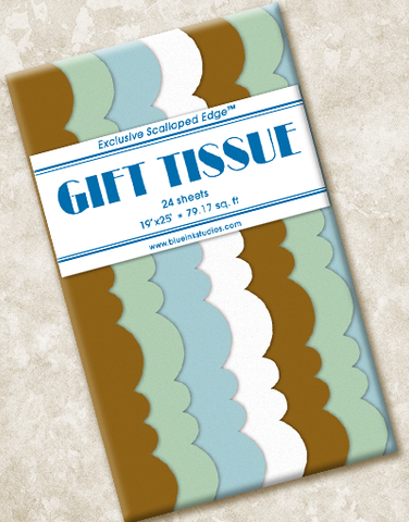 Sand & Surf Scalloped Tissue Paper