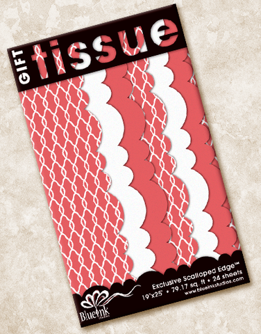 Simple Links Scalloped Tissue Paper