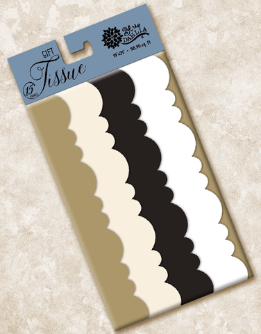 Sophisticate Scalloped Tissue Paper