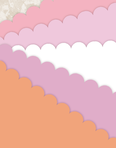 Cotton Candy Scalloped Tissue Paper