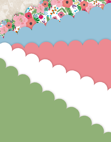 In The Garden Scalloped Tissue Paper