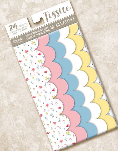 Little Posies Scalloped Tissue Paper