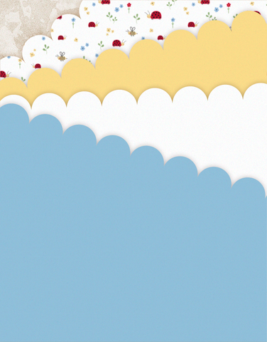 Lady Bugs Scalloped Tissue Paper