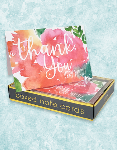 Floral Pop Thank You Cards