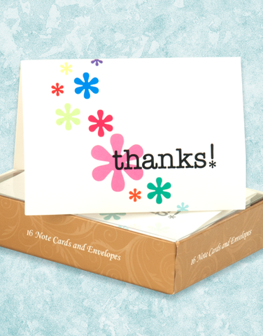 Sparkle Thanks! Note Cards