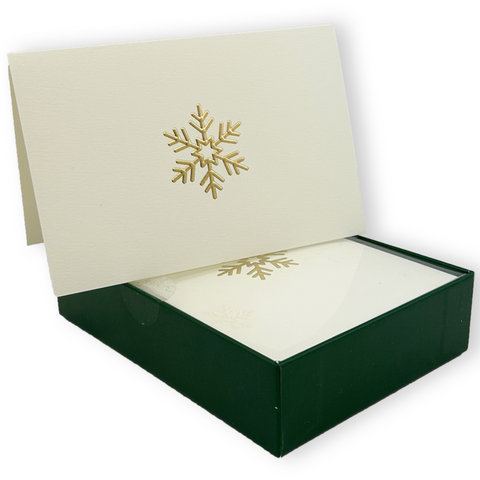 Snowflake Note Card Blueink Studios — Note Cards