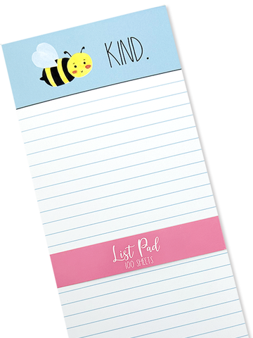 Bee Kind Chunky List Pad