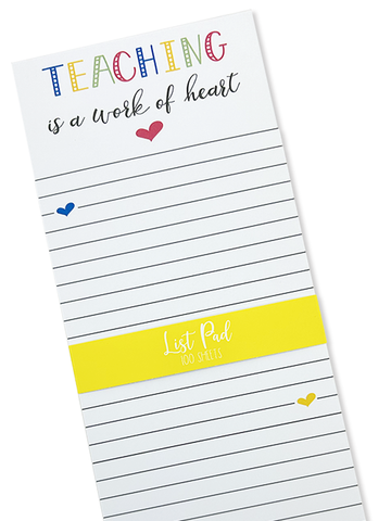 Teaching Heart Chunky List Pad