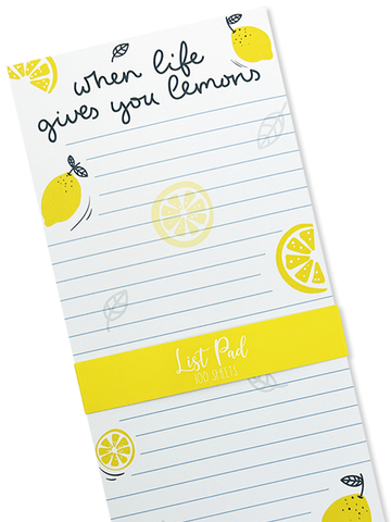 Lemons Are Life Chunky List Pad
