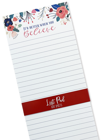 Better To Believe Chunky List Pad