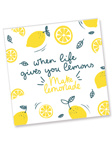 Lemons Are Life Beverage Napkins (40 Count)