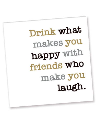 Drink Friends Laugh Beverage Napkins (40 Count)