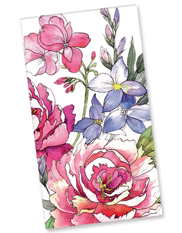 Radiant Blooms Guest Towel Napkins (36 Count)