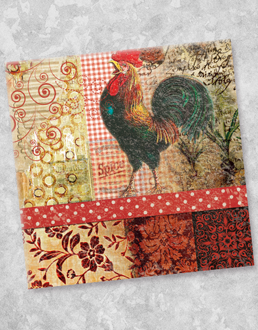 Rooster Call Beverage Napkins (20 Count)