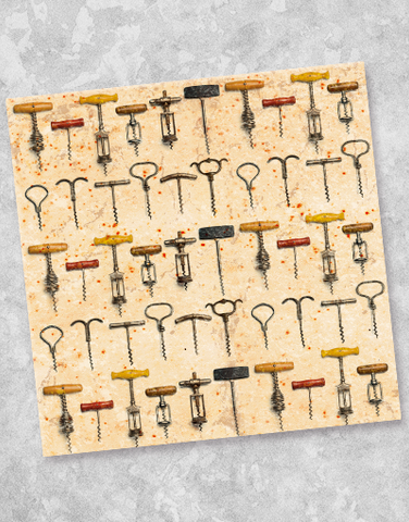 Corkscrews Beverage Napkins (40 Count)