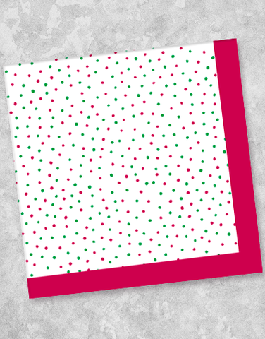 Seasonal Dot Beverage Napkins