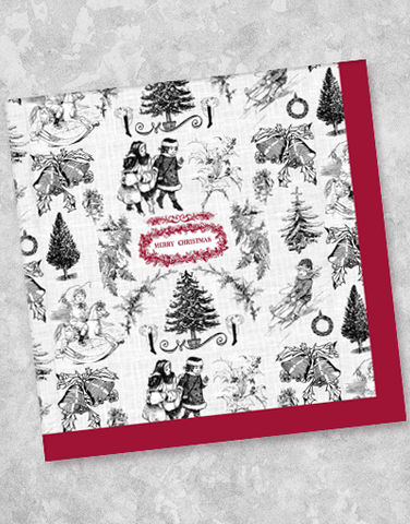 Old Fashioned Christmas Beverage Napkins