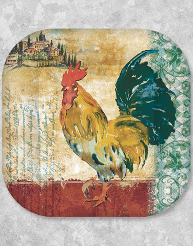 Tuscan Rooster Dinner Plates (18 Count)