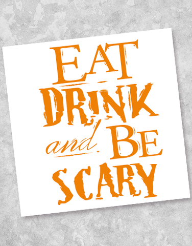 Eat Drink & Be Scary Beverage Napkins (40 Count)