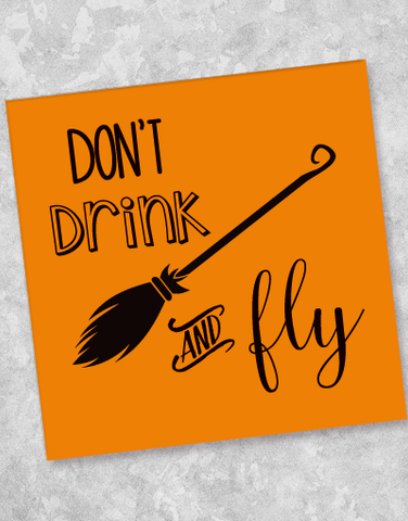 Don't Drink & Fly Beverage Napkins (40 Count)