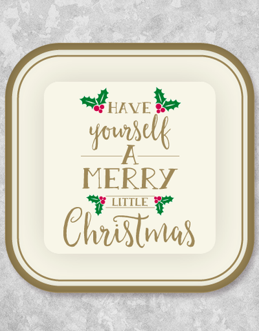 Another Merry Little Christmas Dessert Plates (18 Count)