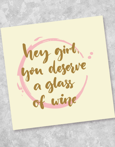 You Deserve A Glass Beverage Napkins (40 Count)