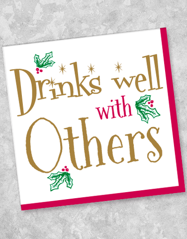 Drinks Well With Others Beverage Napkins (40 Count)