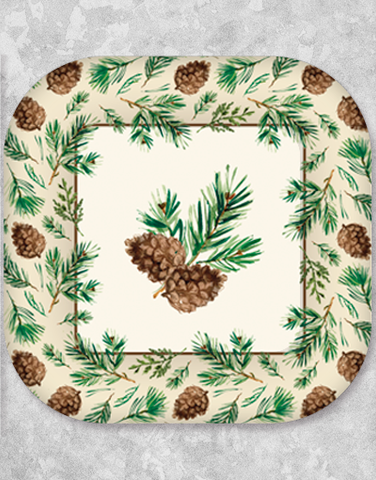 Peaceful Pines Dinner Plates (18 Count)
